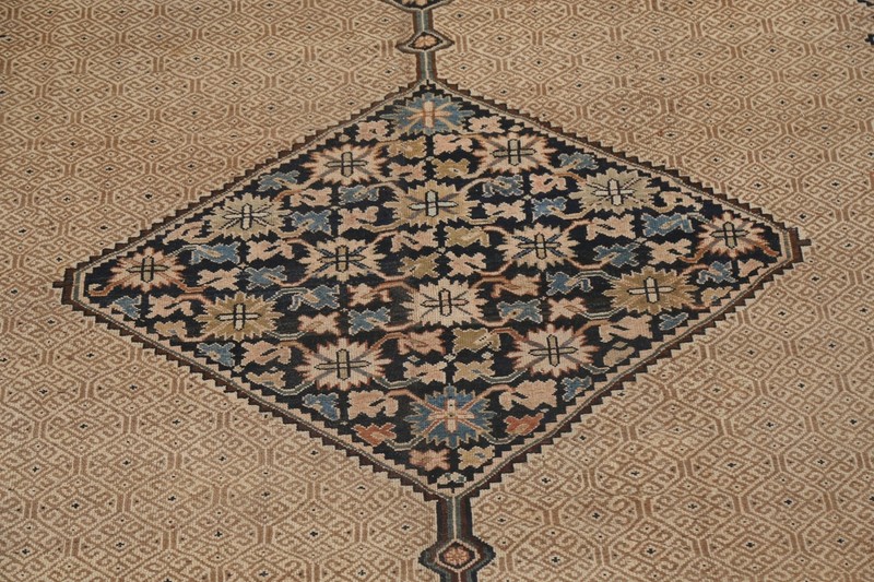 Pre-1900 Antique Vegetable Dye Bibikabad Oriental Area Rug Hand-knotted 10'x16' gallery