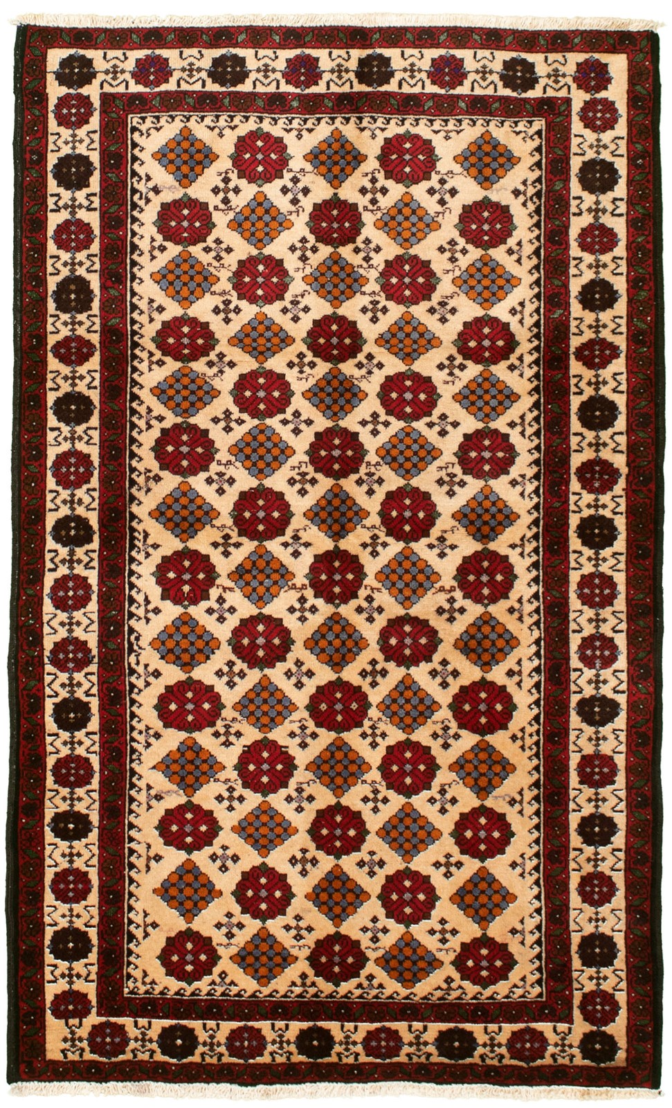 Vintage 3'5" x 6'0" Traditional Hand Knotted Vegetable Dye Wool Area Rug gallery