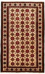 Vintage 3’5″ x 6’0″ Traditional Hand Knotted Vegetable Dye Wool Area Rug