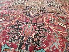8 x 11 VINTAGE SERAPI HERIZ RUG ANTIQUE KAZAK USHAK CAUCASIAN
