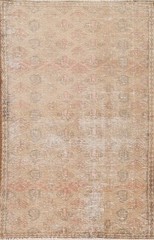 Handmade Oriental Wool Carpet Geometric Distressed Accent Rug 3×5 Ft Foyer Rug