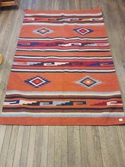 Handwoven Southwest Design Acrylic Rug; 4’x6′