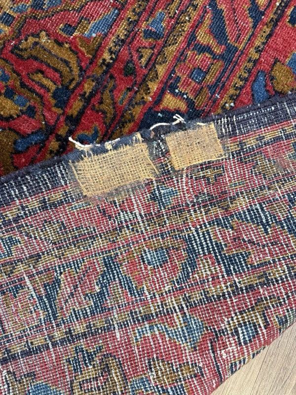 ANTIQUE SAROUK MOHAJERAN RUG 9 X 11.2 CIRCA 1900 RARE gallery
