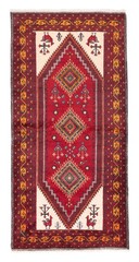 Vintage 3’10” x 7’10” Traditional Hand Knotted Vegetable Dye Wool Area Rug