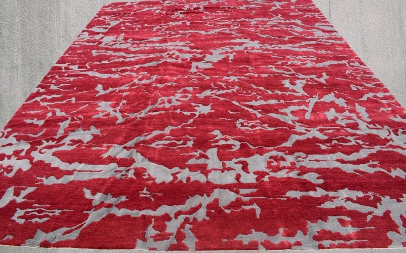 9'2 x 12 Contemporary Design Vintage Handmade Oriental Art Silk & Wool Area Rug gallery