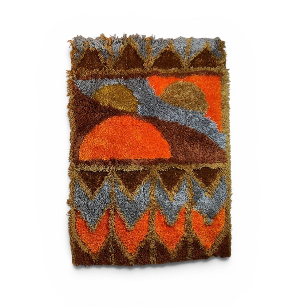 Vintage RYA Shag Rug Wall Art MID-CENTURY MODERN MCM Scandinavian