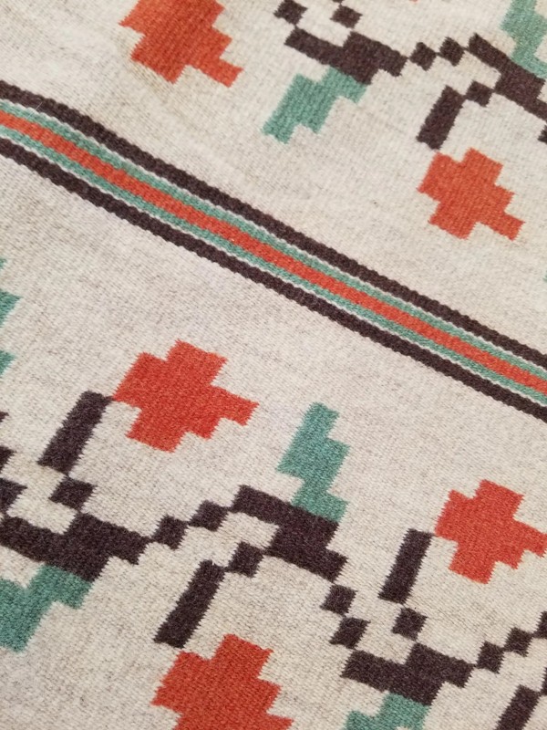 Fine Vintage Traditional Handmade Scandinavian Wool Multicolor Kilim 4.6x2.3 ft gallery