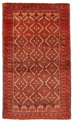 Vintage Traditional Hand-Knotted Area Rug 3’7″ x 5’10” Oriental Wool Carpet