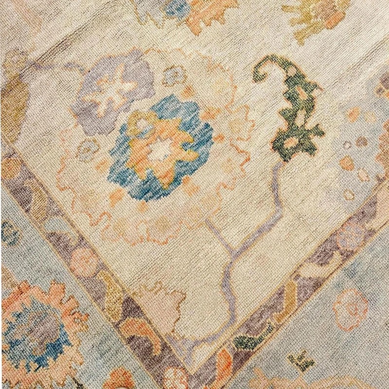Vintage Turkish Oushak Large Livingroom Area Rugs 9x12 ft / 270x360 cm gallery