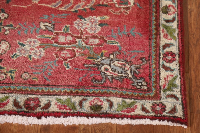 Floral Vintage Traditional Hand-made 13 ft Runner Rug Hallway Wool Carpet 3x13 gallery