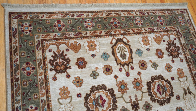 Authentic Original Karastan Ivory Oushak # 700-721 Wool Pile Rug 5'9" x 9' gallery