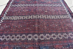 Fabulous Antique Rare Masterpiece Caucasian Collector’s Piece Distressed Kilim