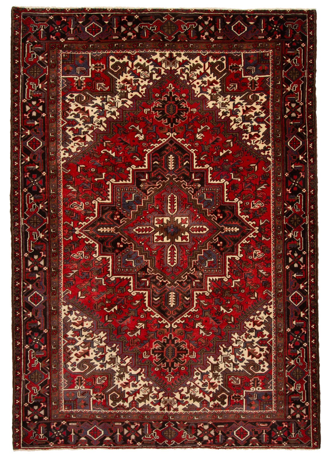 Vintage 6'10" x 9'5" Traditional Hand Knotted Vegetable Dye Wool Area Rug gallery