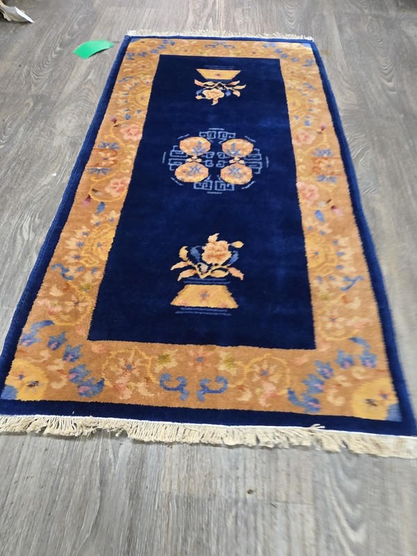 Art Deco Chinese Beautiful Small Size 4 Ft Long 2 Ft Wide 1940s gallery