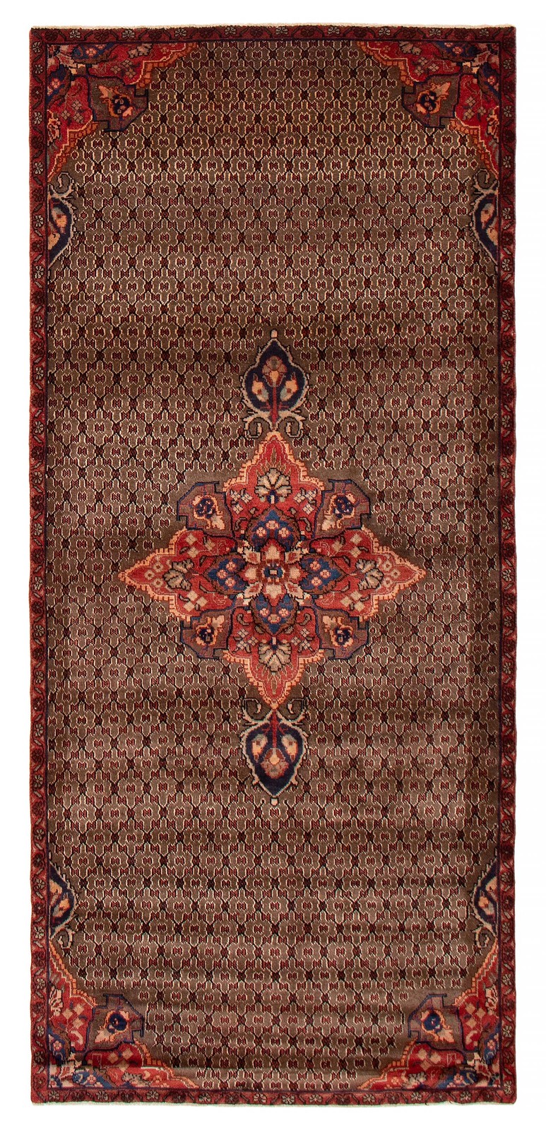 Traditional Vintage Hand-Knotted Carpet 4'1" x 8'10" Wool Area Rug gallery