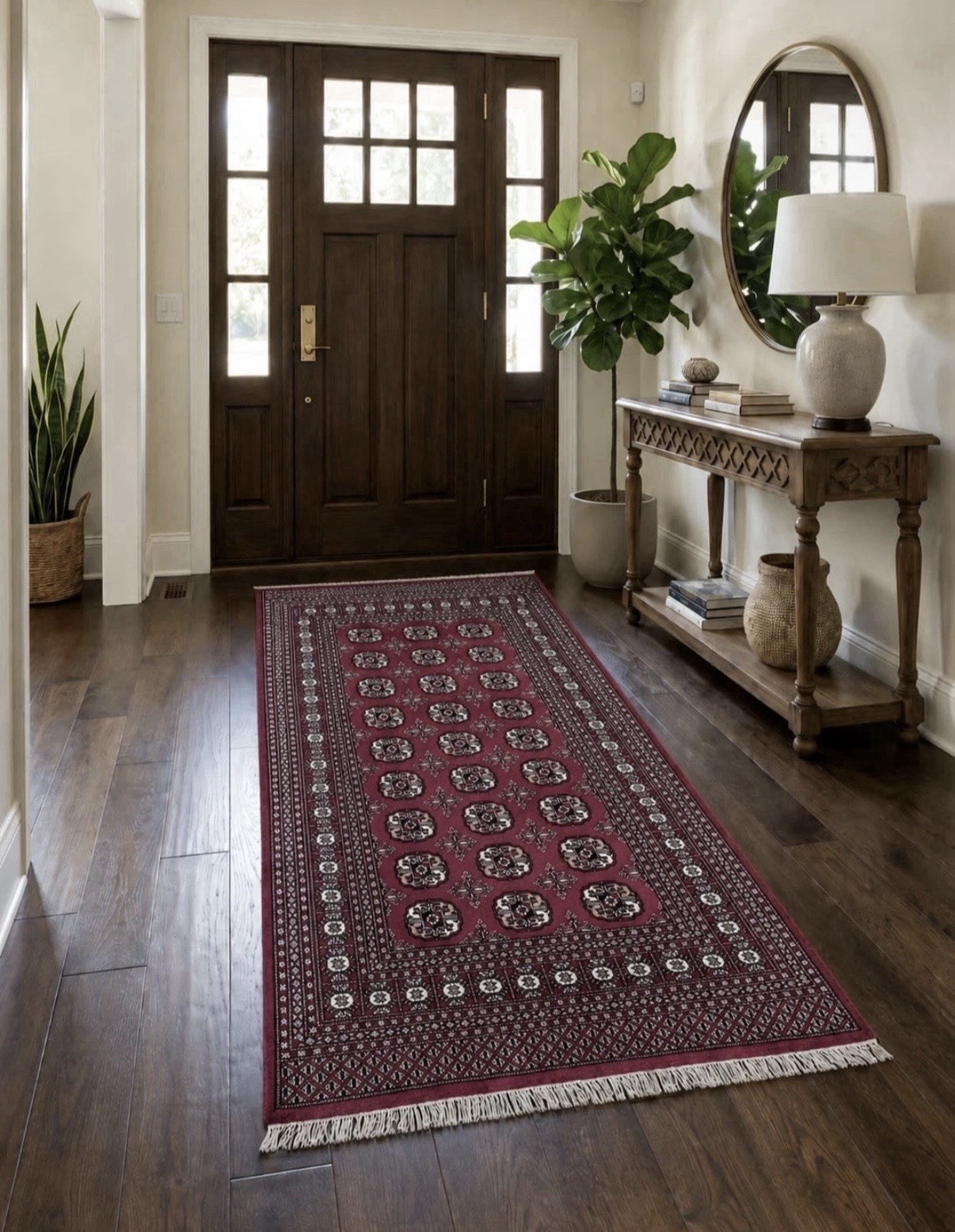 Vintage Traditional Hand-Knotted Area Rug 6-7x4-1 Oriental Wool Carpet gallery