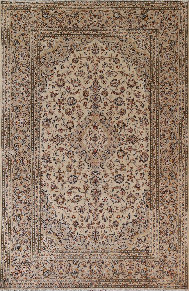 Floral Vintage Traditional Area Rug 6x10 Hand-knotted Wool