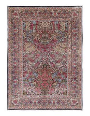 Navy blue Color Hand knotted vintage Wool Rug 8’4” X 11’9”