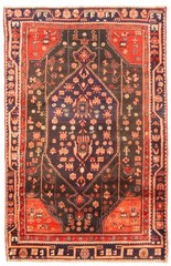 Traditional Vintage Hand-Knotted Area Rug 4’9″ x 7’5″ Oriental Wool Carpet