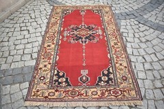 Caucasian Soumak Kilim 4’0 x 6’7 ft Fine Quality Soumak Weave Wool Kilim Rug