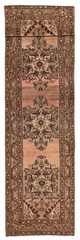 Vintage Hand-knotted Runner Rug 3’10” x 17’5″ Traditional Oriental Wool Carpet