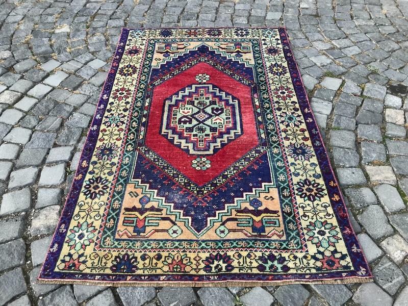 Handmade Rug Turkish Area Rug Vintage Rug Oushak Rug Antique Rug Bohemian Rug gallery