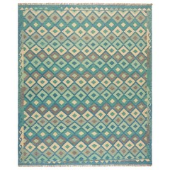 Kilim Afghan 296×244 cm Handwoven Wool Oriental Rug Kilim
