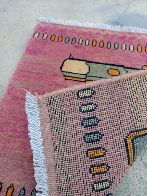 Handmade Afghan Amazing Rugs Great Quality Beauiful design 60cmx40cm gallery