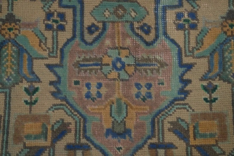Geometric Wool Traditional Vintage Area Rug 7x10 ft Hand-knotted for Living Room gallery