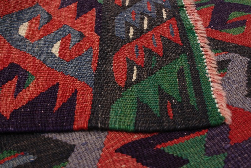 Vintage Hand Woven Area Rug 5'5" x 10'6" Traditional Wool Oriental Carpet gallery