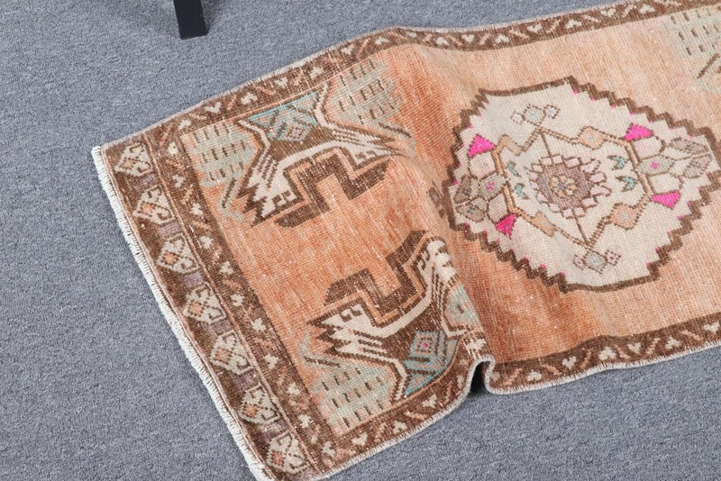 Turkish Rugs, Kitchen Rugs, Vintage Rug, Moroccan Rugs, 1.5x3.4 ft Small Rug gallery