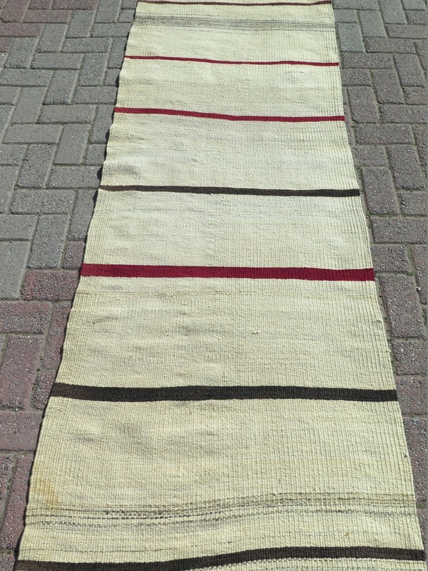 Turkish Kilim Runner, Handmade Rugs Corridor Carpet, Stairs Aisle Long 32"X105" gallery