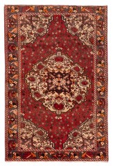 Vintage Oriental Hand-Knotted Carpet 4’6″ x 6’9″ Traditional Wool Area Rug