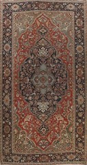 Vegetable Dye Antique Pre-1900 Traditional Area Rug Handmade Palace Size 12×19