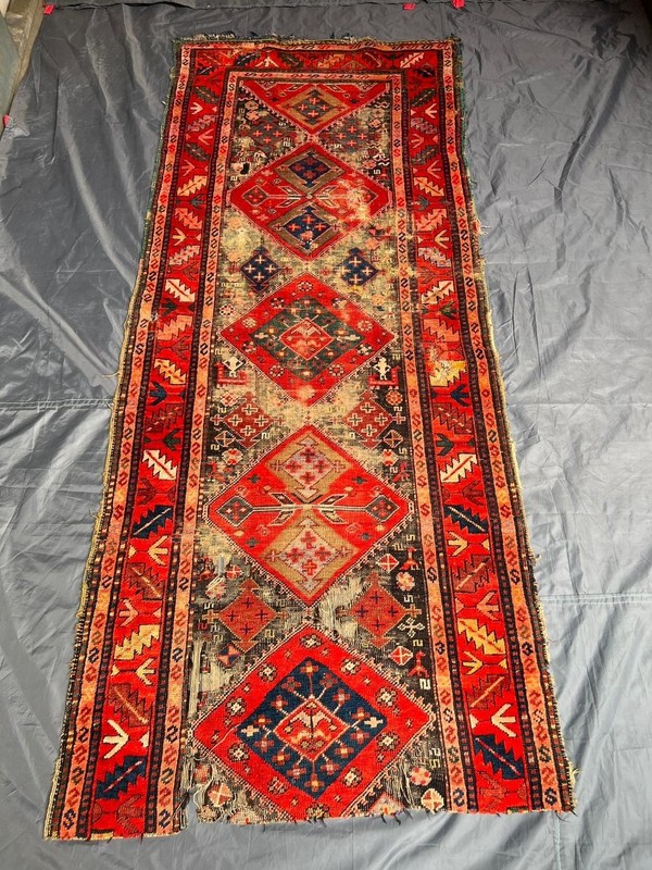 COLLECTORS' ITEM Antique Above 100 Years Old Antique Shirvan Caucasian Carpet gallery