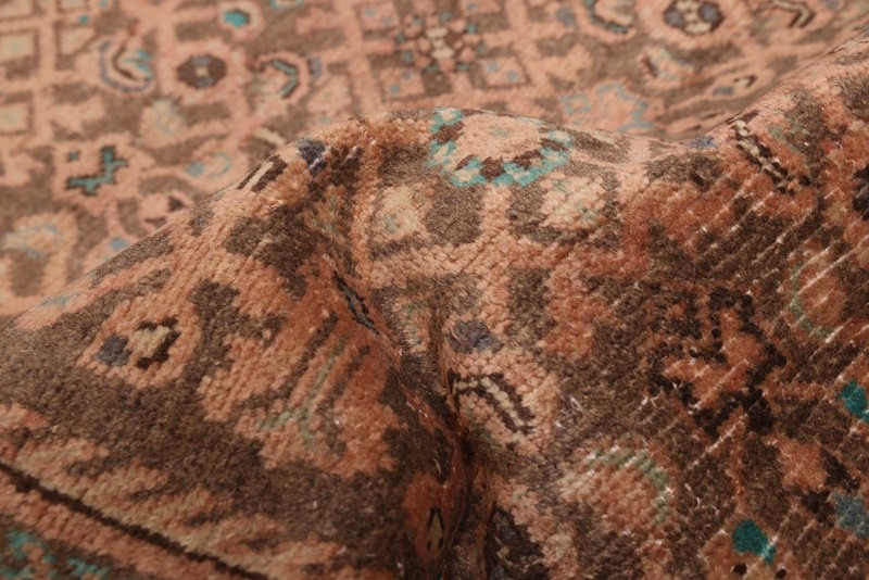 3'9" x 10'3" Vintage Hand-knotted Runner Rug Traditional Oriental Wool Carpet gallery