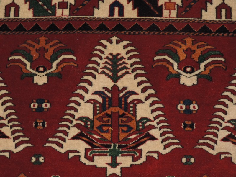 3x5ft. Handmade Azerbaijan Caucasian Wool Rug gallery