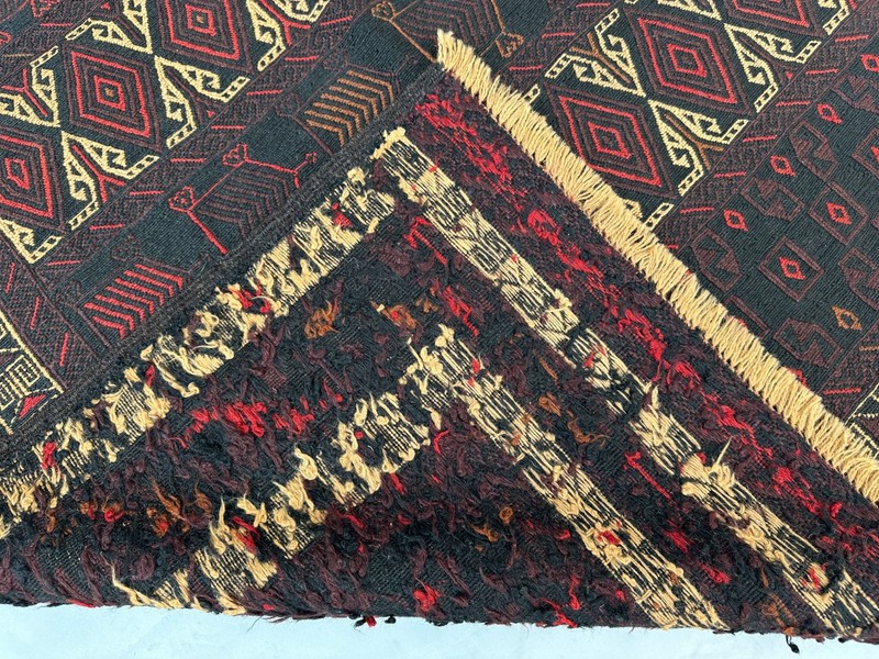 4'5 X 6'2 Ft Vintage Gorgeous Afghan Full Soumak Adreskan Tribal Herat Klim gallery