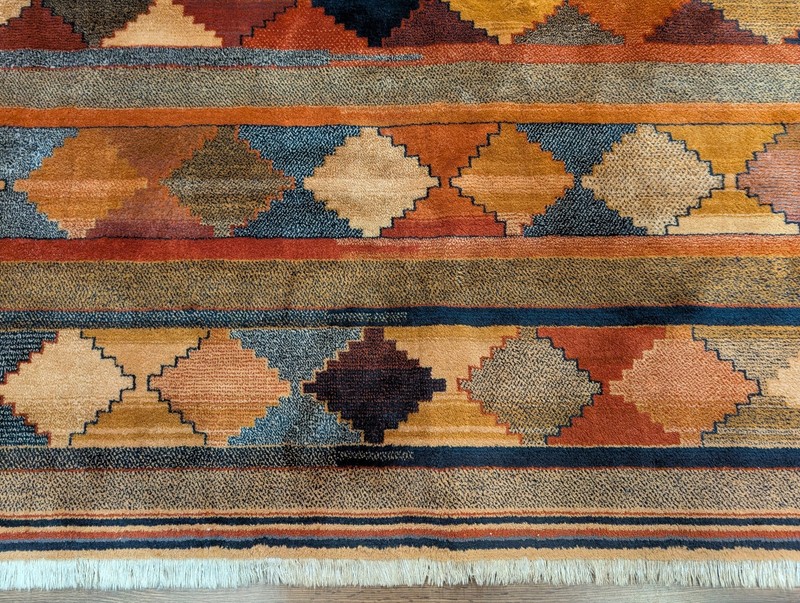 Couristan Belgium Wool Modern Rug 8x11, Geometric Diamond Pattern gallery