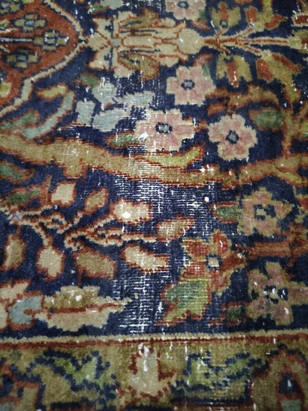 Antique Rug mat Pair of Rugs Kashmiri Antique Rug Size 99 cm x 63 cm , KR gallery