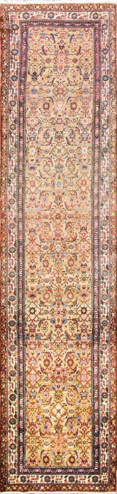 Antique Oushak Gallery/runner 3'4" × 14'11" #116726
