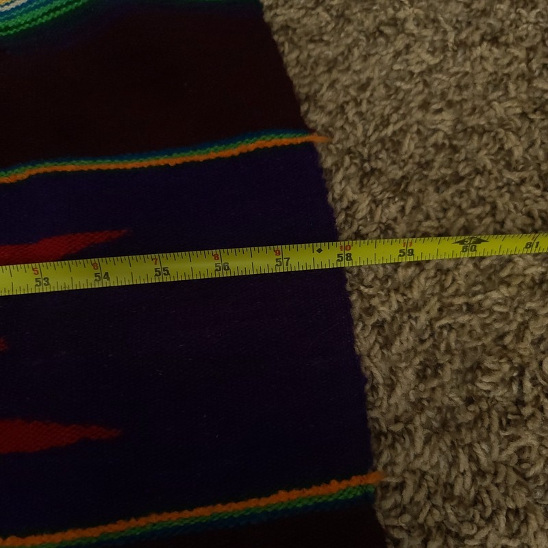Vtg Kilim Rug 58 X 79 Handwoven Southwestern Aztec Wool Tribal Navajo Turkish gallery