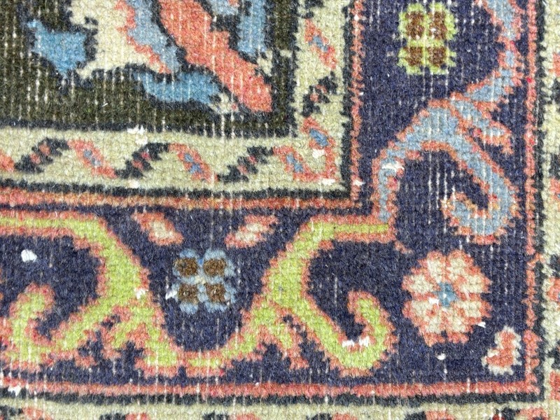 3x5 Terracotta Vintage Turkish Small Area Rug, Hand-Knotted Wool Accent Rug gallery