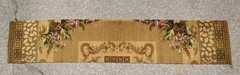Antique French? Victorian Floral Ornate Wool Rug Carpet Runner Section 138″X27″