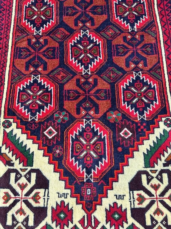 3'4 x 6'2 Gorgeous Bird Design Vintage Nomadic Oriental Handmade Wool Area Rug gallery