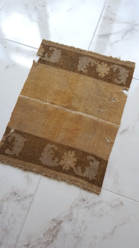 Turkish Dıy Fragment Carpet Rug Painting or Art Piece Rug Organic Handmade Rug gallery