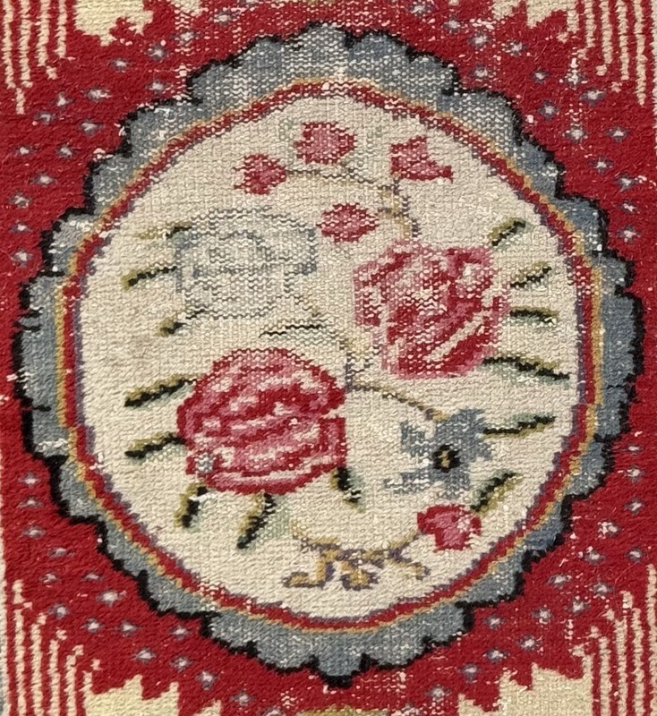 Beautiful Distressed Vintage Rug From Afyon Turkey - 132cm x 84cm gallery
