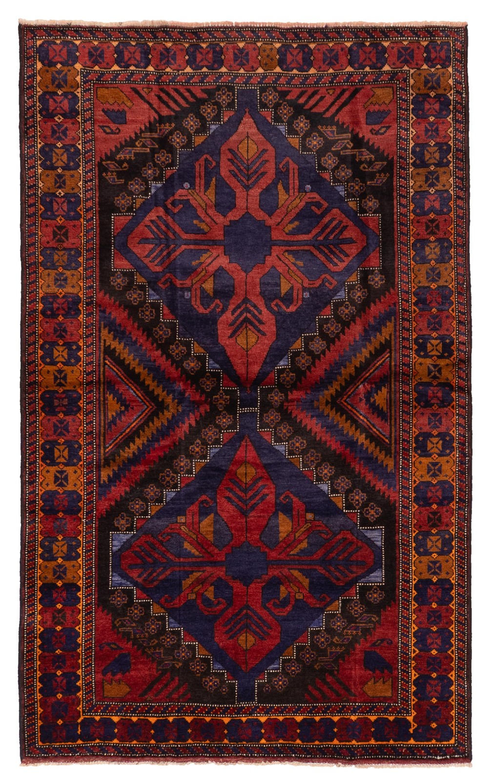 Traditional Vintage Hand-Knotted Area Rug 3'9" x 6'3" Oriental Wool Carpet gallery