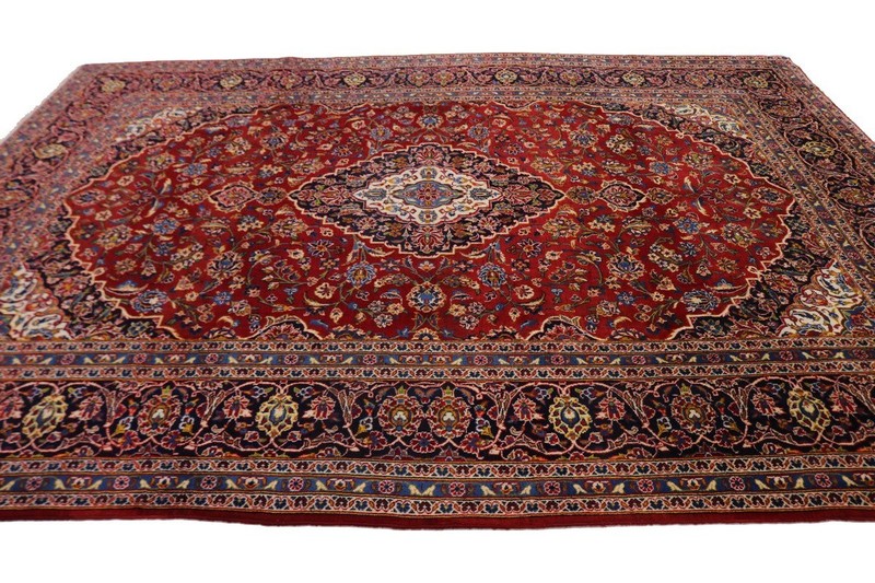 Hand-Knotted Vintage Oriental Rug Handmade Traditional Home Carpet Area 10X13 ft gallery