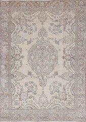 Vintage Muted Traditional Accent Rug 4×6 ft Hand-knotted Wool Distressed Carpet